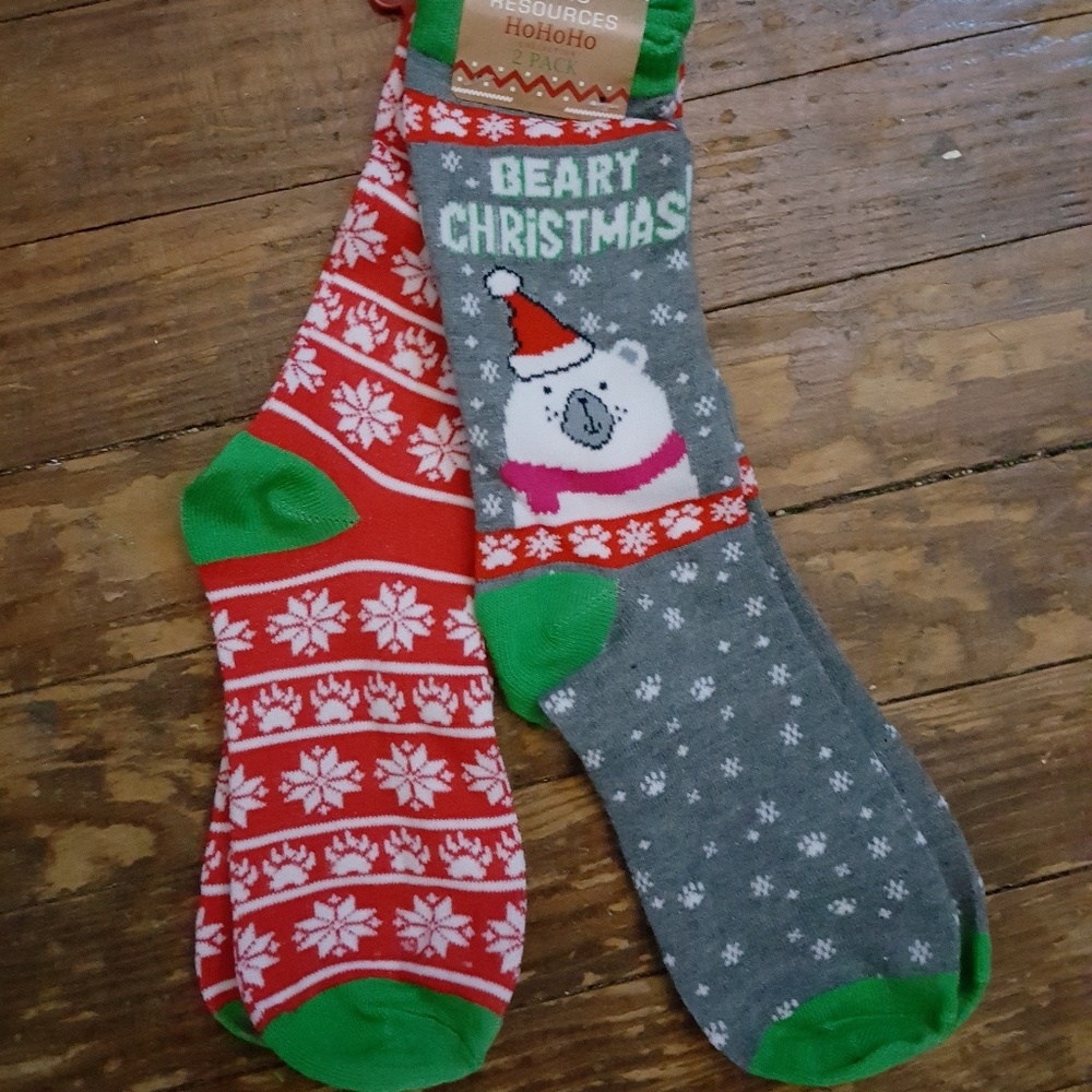 Christmas socks  -2 pairs - Picture 2 of 2